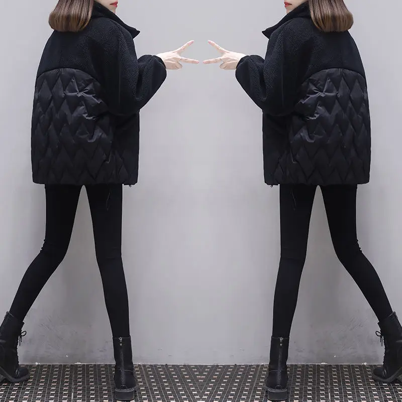 2024 Winter Jacket Casual Stylish Outerwear Women New Parka Coat Down Cotton Jackets Female Padded T241