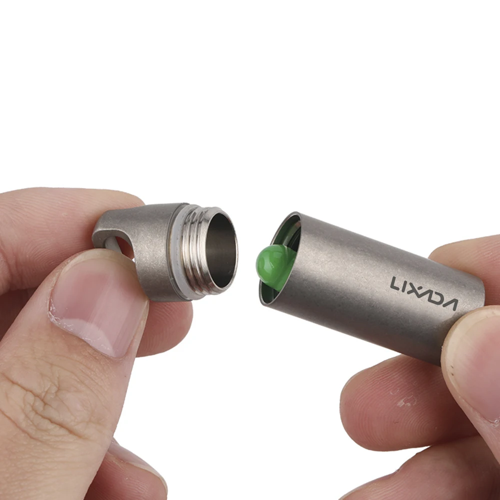 

LIXADA Ti чехол для таблеток водонепроницаемый портативный мини-держатель для таблеток карманный контейнер для таблеток легкое использование для путешествий на открытом воздухе кемпинга пеший туризм