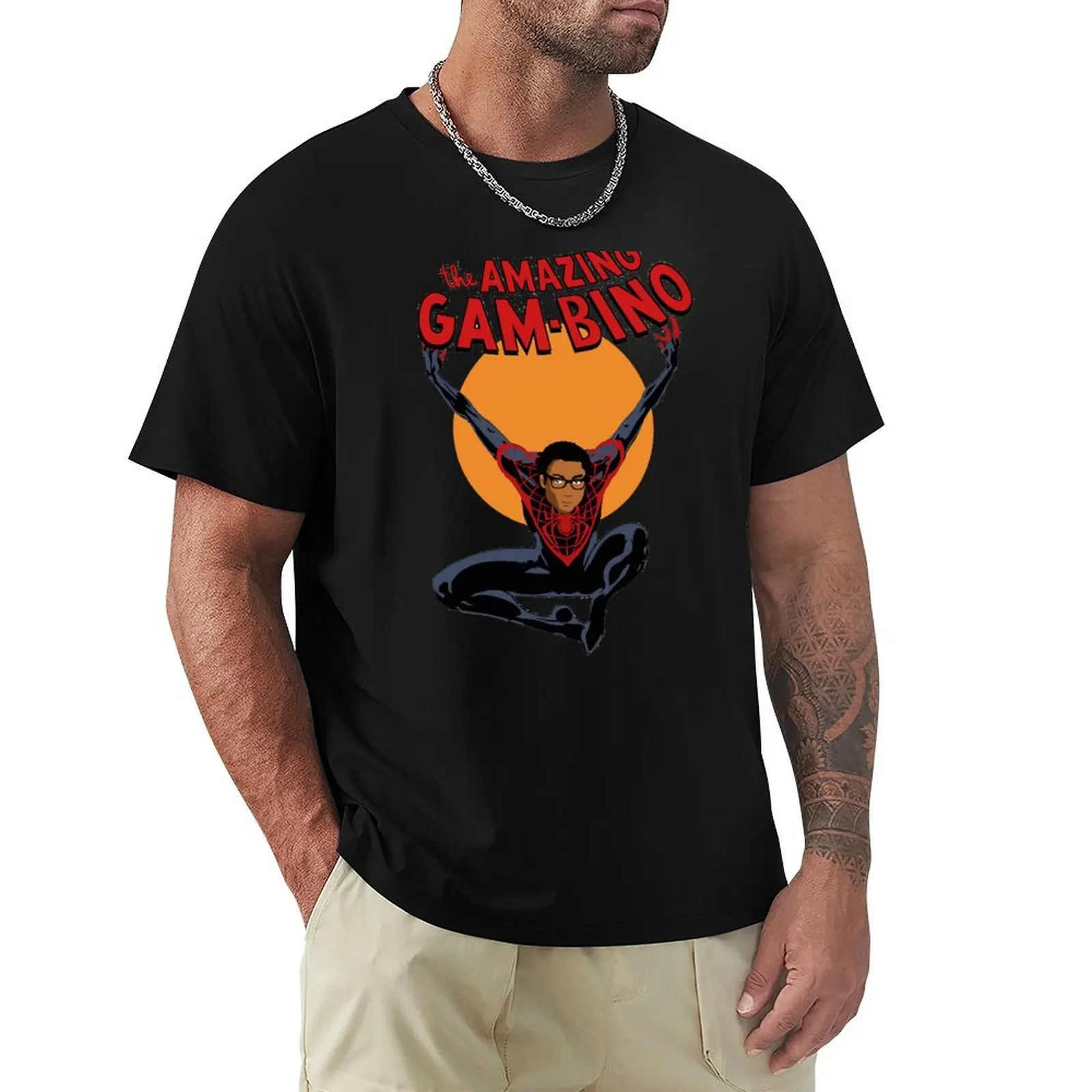 

People Childish Gambino Vintage Style Art T-Shirt Casual Pattern Print Tee Shirt