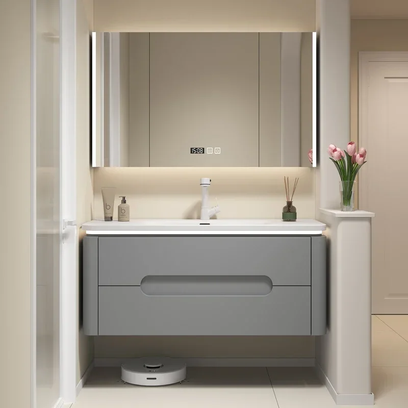 Furniture Bathroom Storage Small Closet Sinks Column Cabinet Vanity Double Washbasin Shelf Medicine estantes de almacenamiento