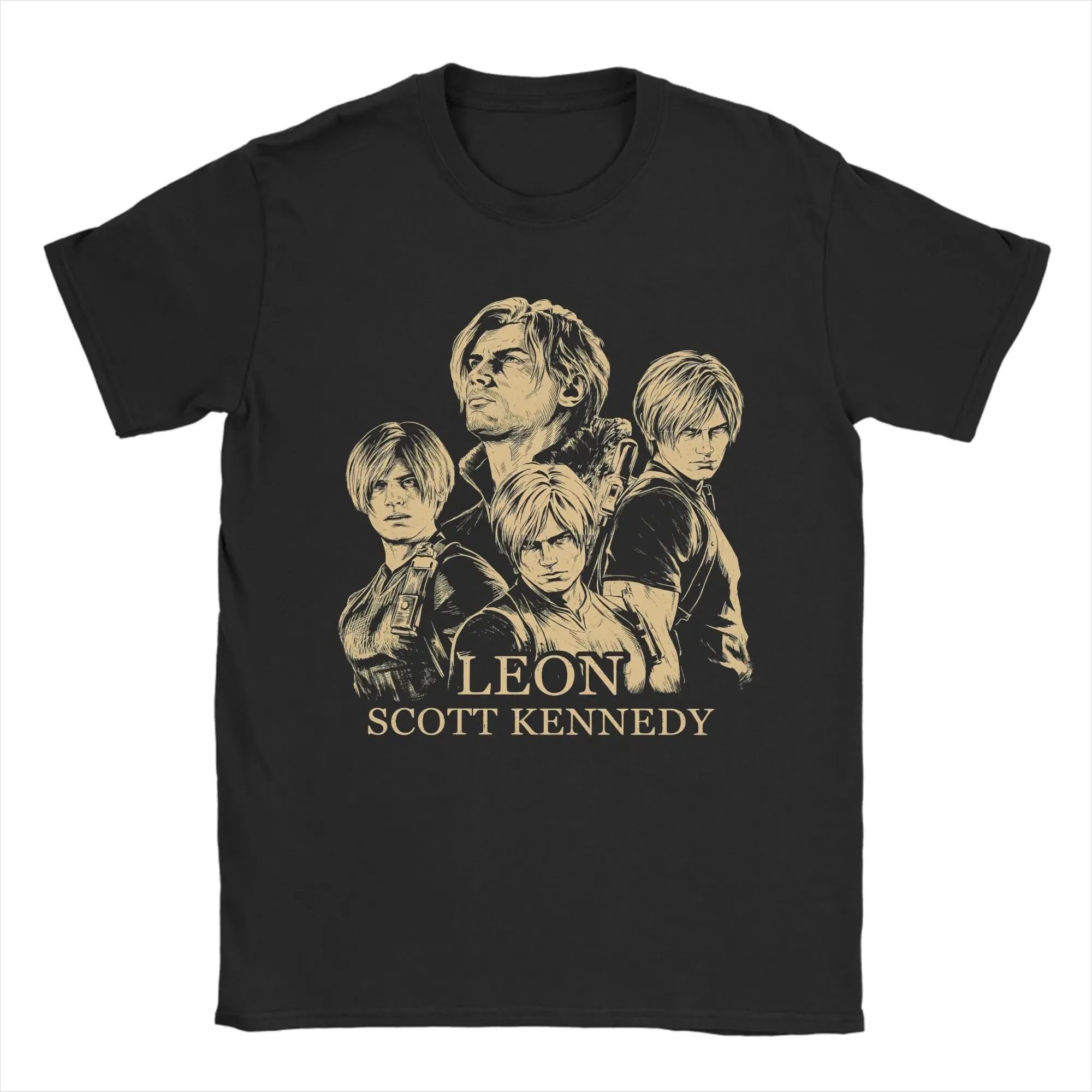 Resident Evil 9 Requiem Leon S. Kennedy graphics 100%Cotton unisex shirt 2026 Summer New Men's fashion Y2k Short sleeve Tshirt