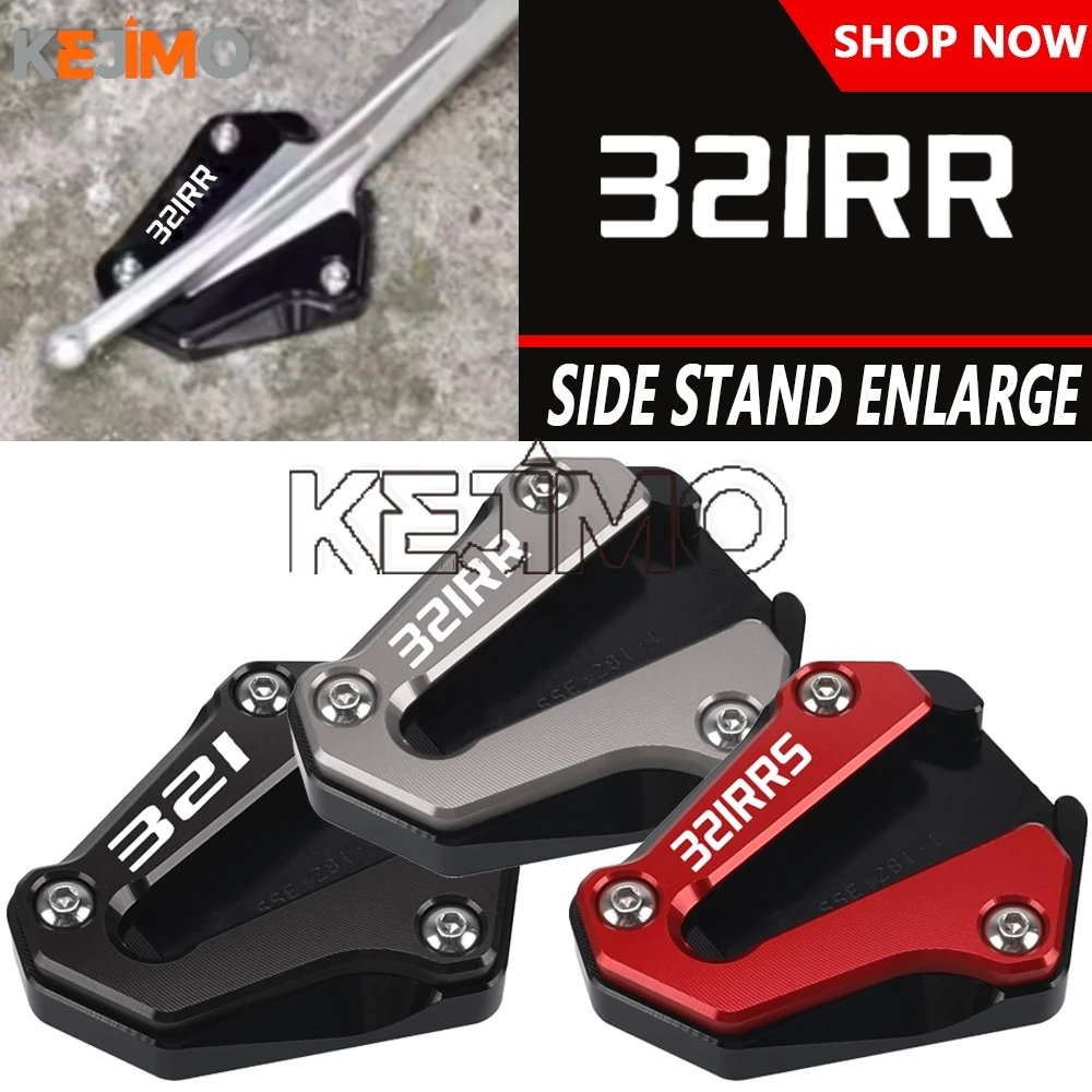 Foot Side Stand Extension FOR KOVE 321RRS 321RR 321 RRS RR 321 NEW PLAY 2021-2024 2023 Kickstand Extender Foot Pad Support Plate