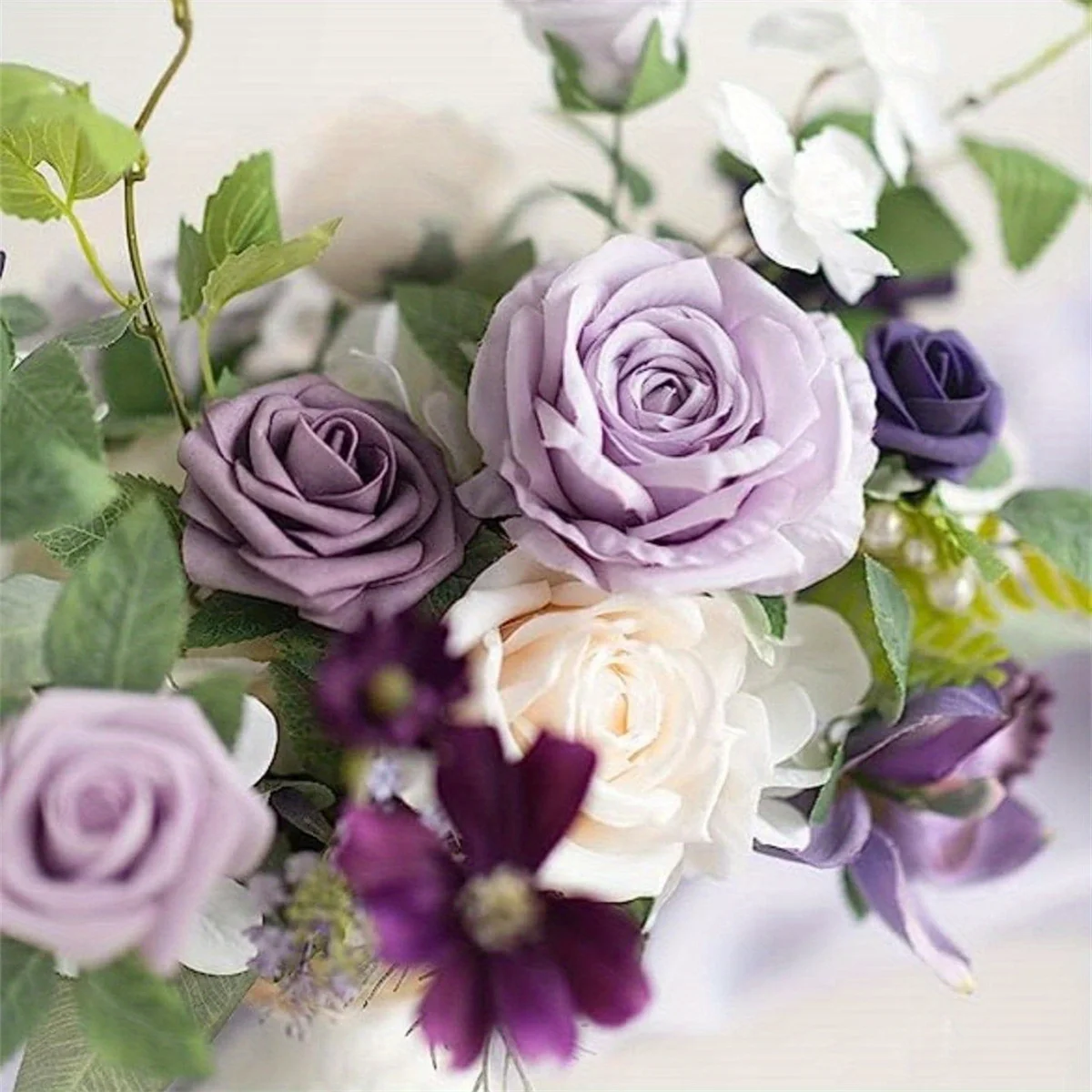 2 قطعة/المجموعة الزهور الاصطناعية فو وهمية الزهور محور الزفاف لحفل الاستقبال منضدية رف الممر الممر الديكور