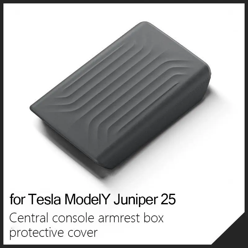 

Для Tesla Modely Juniper 2025 Tpe Мягкий автомобильный центральный ящик Подлокотник центральной консоли Автомобильный коврик Аксессуары Подлокотник Крышка Кожа U0a9