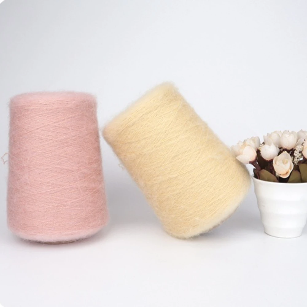 

300g Baby Mohair Yarn Autumn Winter Gold Scallions Thread Hand Woven Fine Thread Crochet needle DIY knitting scarf, hat, jacket