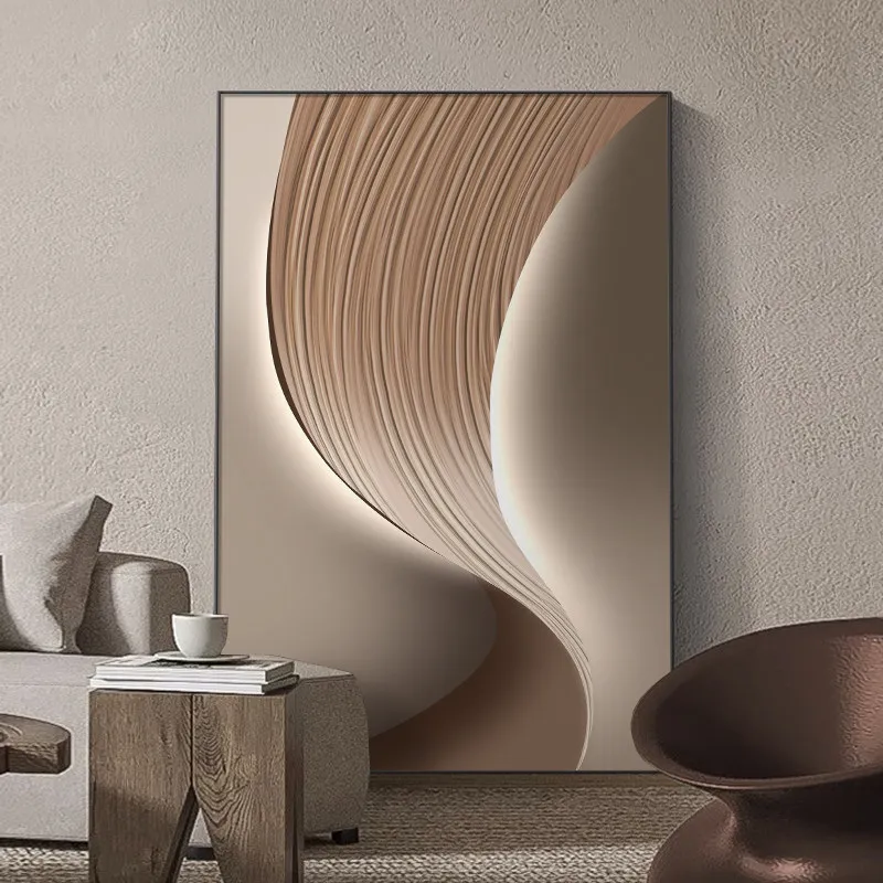 #Room Decor Aesthetic Modern Simplicity Light Luxury Abstract Corridor Hanging Painting Wall Decor Sofa Background Wall Painting