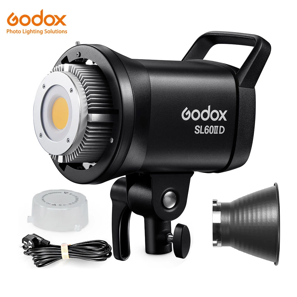 

Godox 5600K SL60IID COB LED Video Light 2.4G Wireless/Bluetooth Control Continuous Lighting Bowens Mount for Video Recording