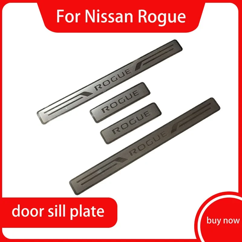 

2014-2022 for Nissan Rogue X-Trail T32 Sticker Styling Door Sill Scuff Plate Trim Auto Protector Stainless Car Accessories