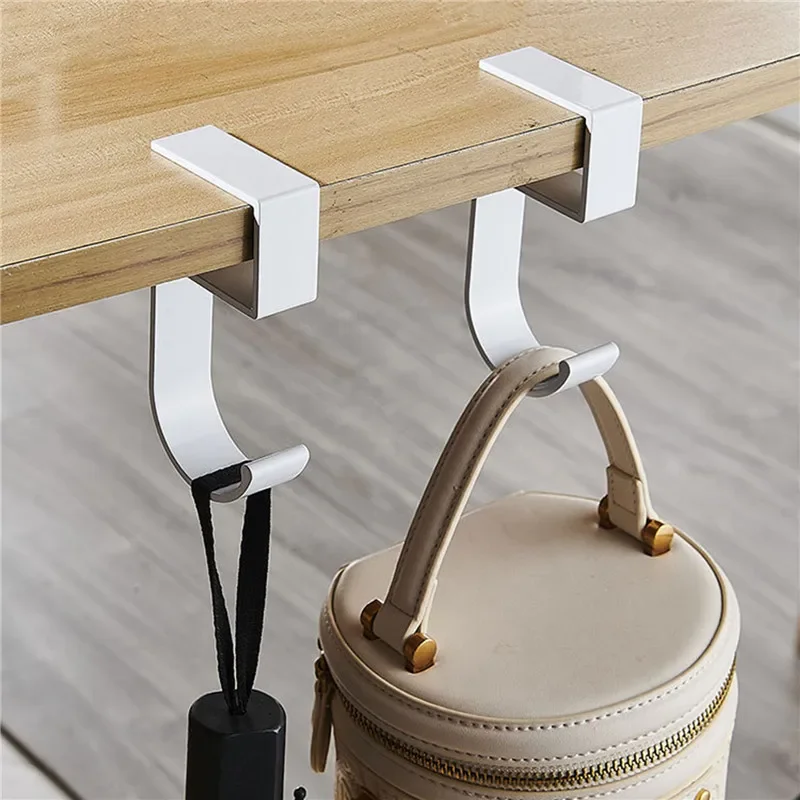 Multi-Purpose Hooks Punch-free Table Edge Hook Handbag Bag Storage Hanger Rack Household Closet Hook Home Office Organizer Hooks