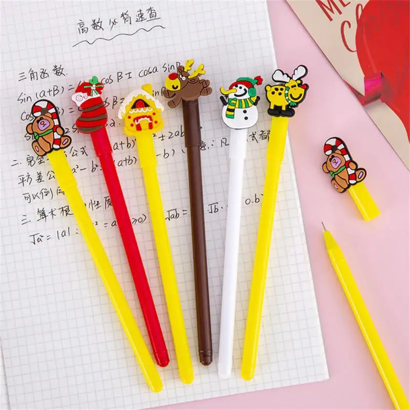 Sticker Neutral Pen Lovely Fun Creative Unique Cartoon Christmas Gifts For Children Creative Sticker Pen Set Gifts For Children