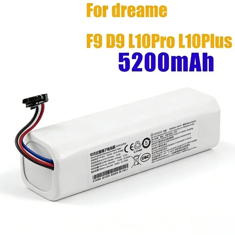 

Литий-ионный аккумулятор 14.4В для роботов-пылесосов Dreame F9, D9, L10 Pro Plus, RLS3, RLS5, RLS5L, RLS5D: стабильное питание, запчасть