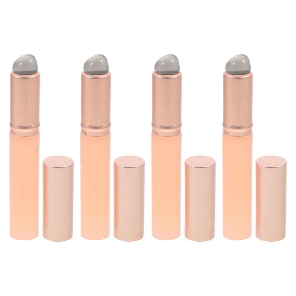 

4Pcs Silicone Lip Brush Portable Makeup Tool Lipstick Applicator Concealer Brush Plastic Lip Gloss Wand Makeup Brushes for Women