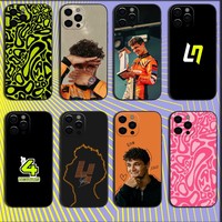 Racing Driver L-Lando Norris Phone Case For iPhone 16,15,14,13,12,11,Pro,X,XS,Max,XR,Plus,Mini Soft Black Cover