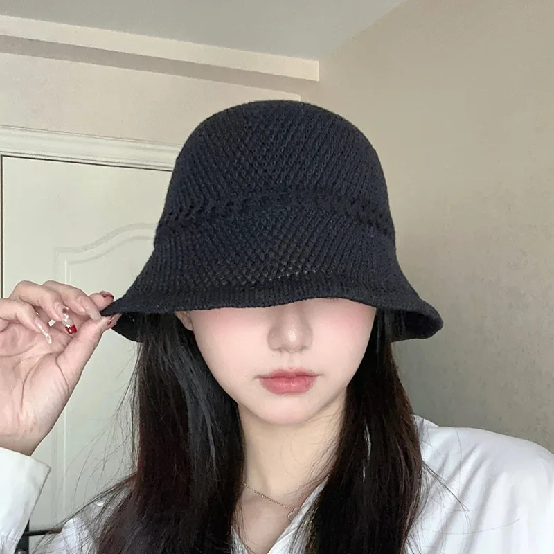 Lightweight Summer Fisherman Hat for Women Paper Straw Wide Brim Breathable Sun Hat for Daily and Vacation Use