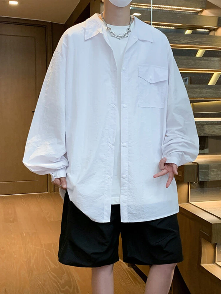 

Мужская летняя ультратонкая футболка из ледяного шелка свободного кроя для защиты от солнца, для активного отдыха, с УФ-защитой, дышащая, легкая