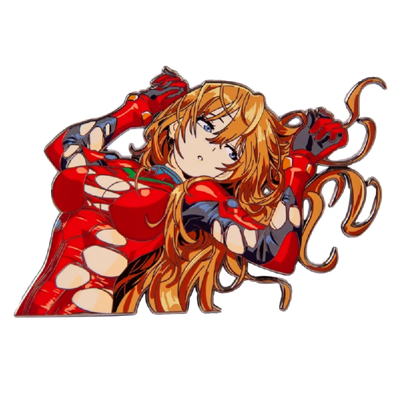 Eva Anime Figura Asuka Langley Soryu Spille in lega di qualità superiore Distintivo Zaino Accessori moda Ornamenti sexy Ciondolo fai da te