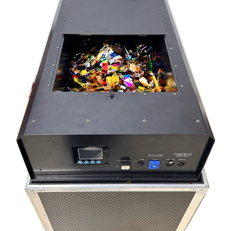 

Hurricane Confetti Machine Shooting Цветная бумага из алюминиевой фольги с роликами для авиационных коробок