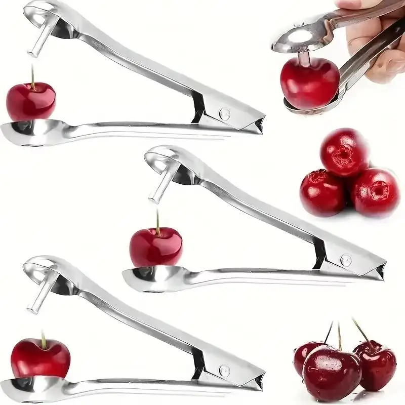 NEW Stainless Steel Cherry Pitter Quick Pitting Suitable For Home And Outdoor Use