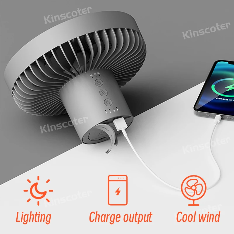 Rechargeable Camping Fan 4