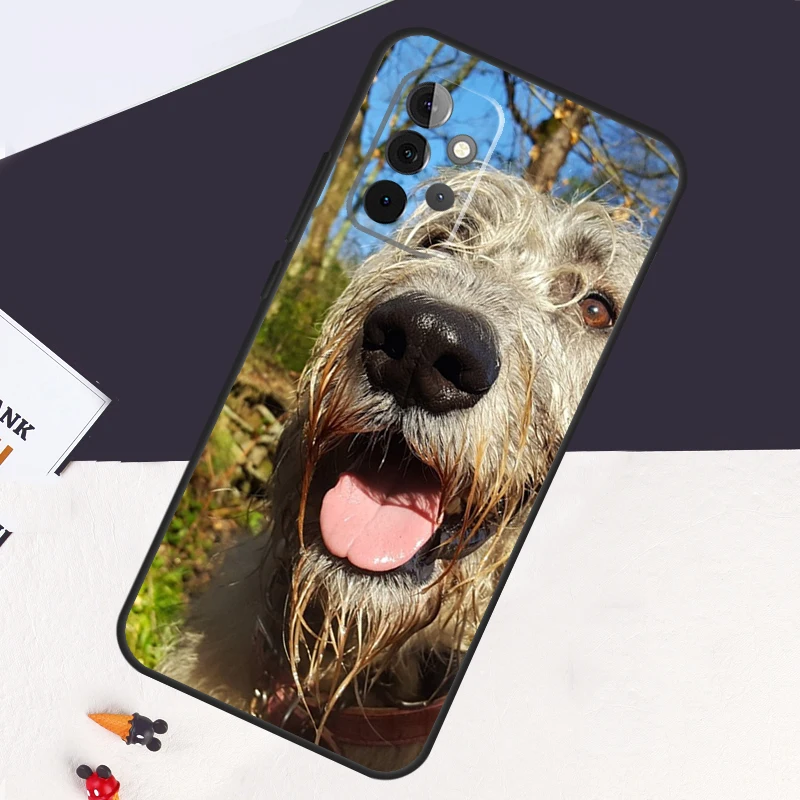 Irish Wolfhound Dog Cover For Samsung Galaxy A54 A34 A14 A51 A71 A50 A52S A73 A53 A33 A13 A12 A52 A32 A22 Back Case