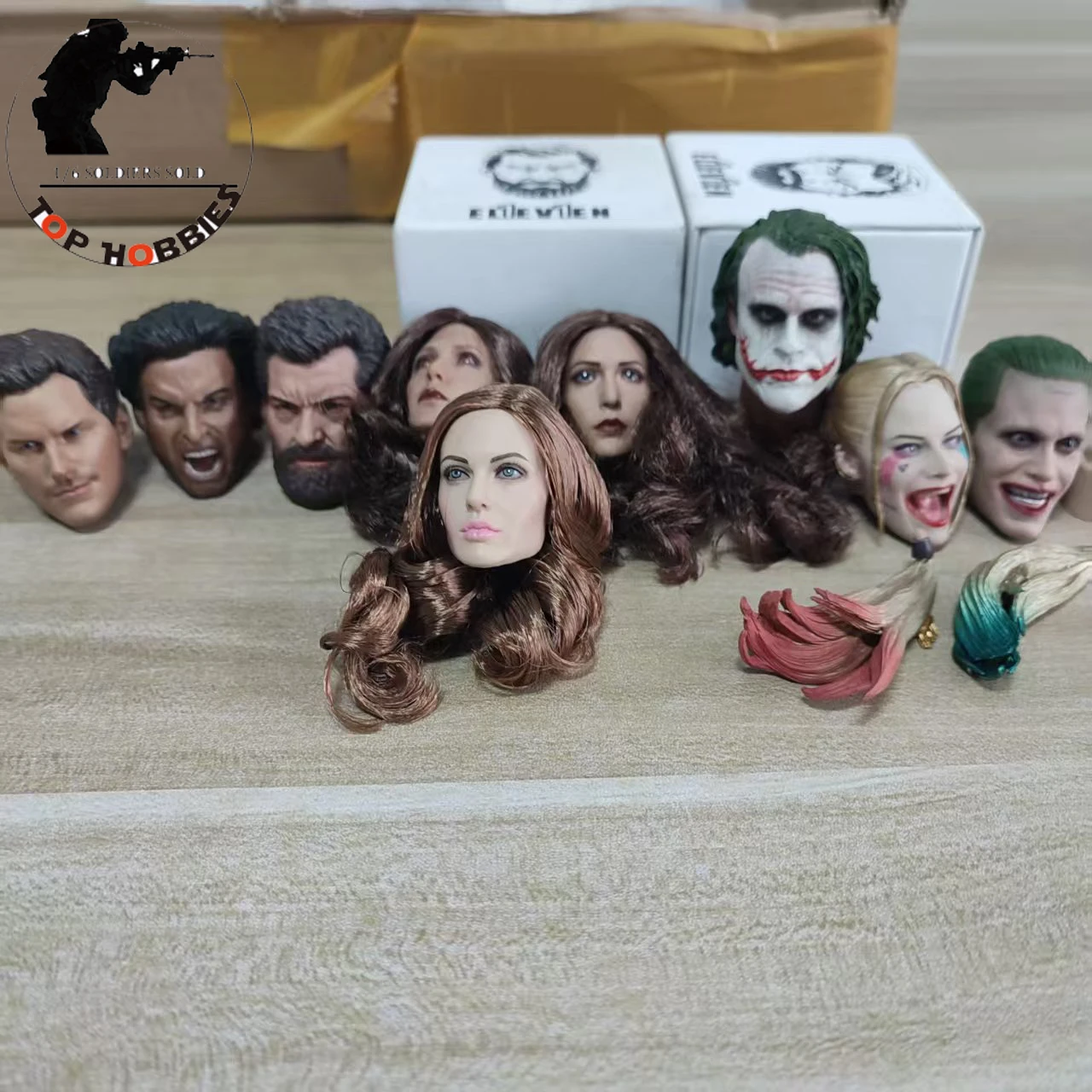 Sculpture de tête masculine et féminine, échelle 1/6, modèle adapté au corps de 12 pouces, accessoires de figurine d'action