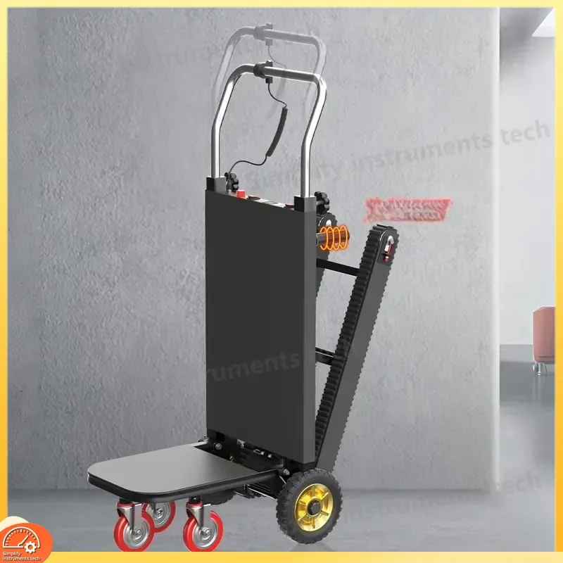 Stair Climbing Trolley Foldable Hand Push Platform Cart for Heavy Duty Moving Storage Loading Unloading Home Office