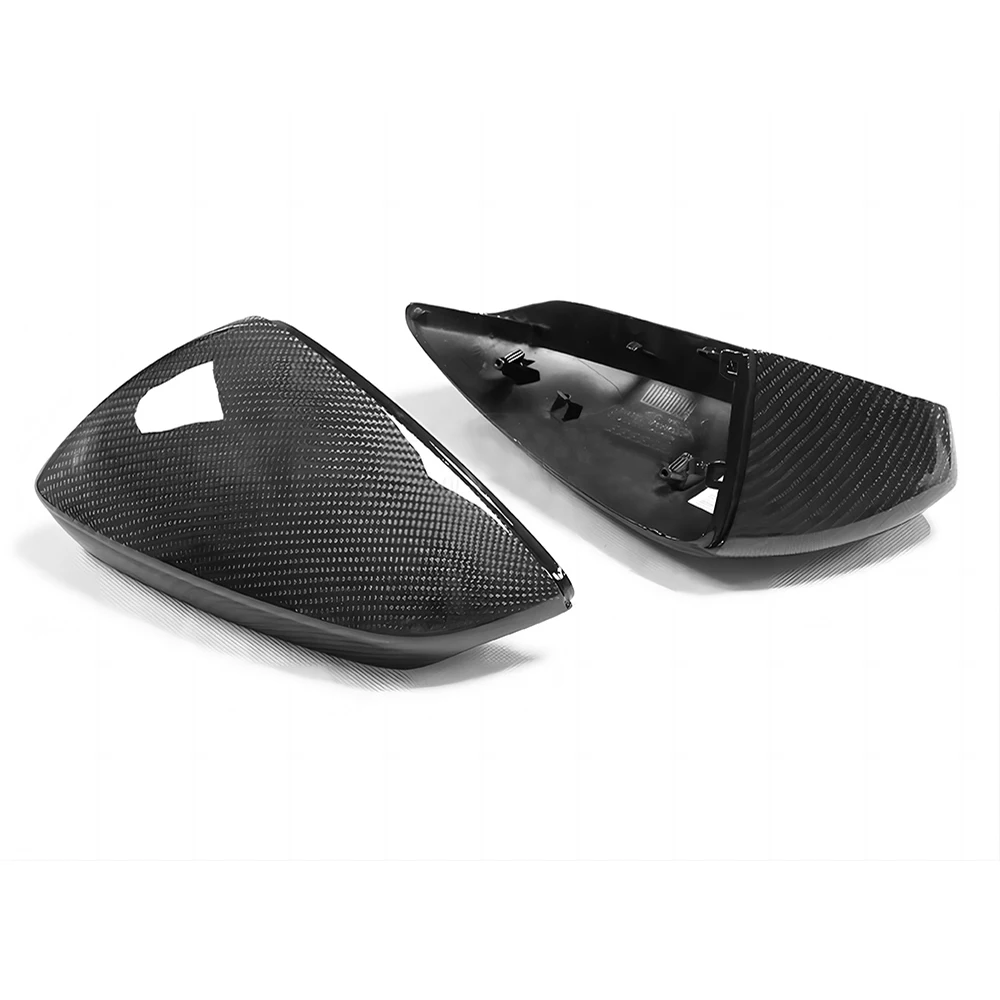 Replacement Rearview Side Mirror Covers Cap For 21-23 Audi 8Y A3 S3 RS3 OEM Style Carbon Fiber Shell Without Blind Spot Assist