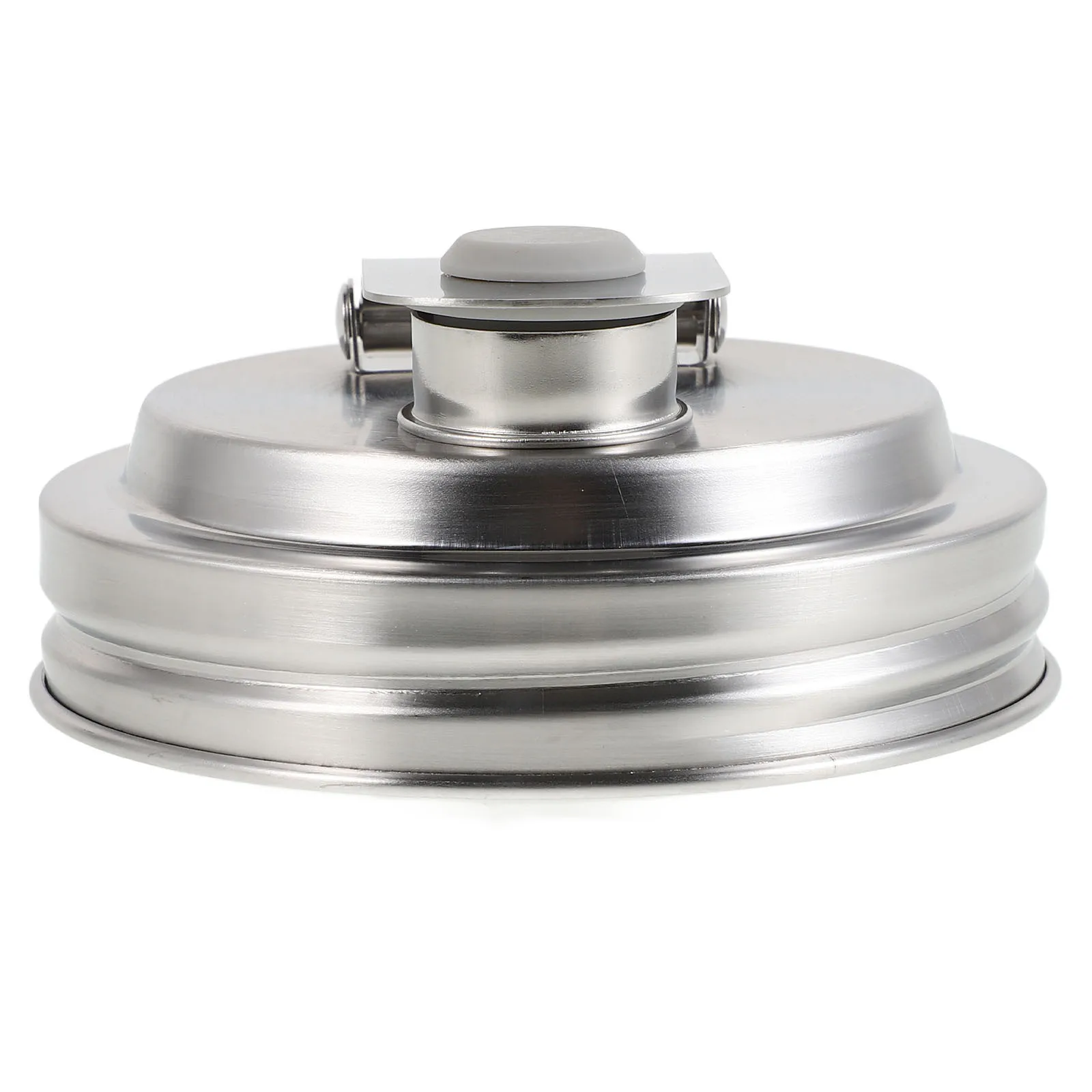 

Stainless Steel Wide Mouth Jar Lid Leakproof Flip Cap For Mason Jars Reusable Drinking Lid Heat Retaining Spill Proof