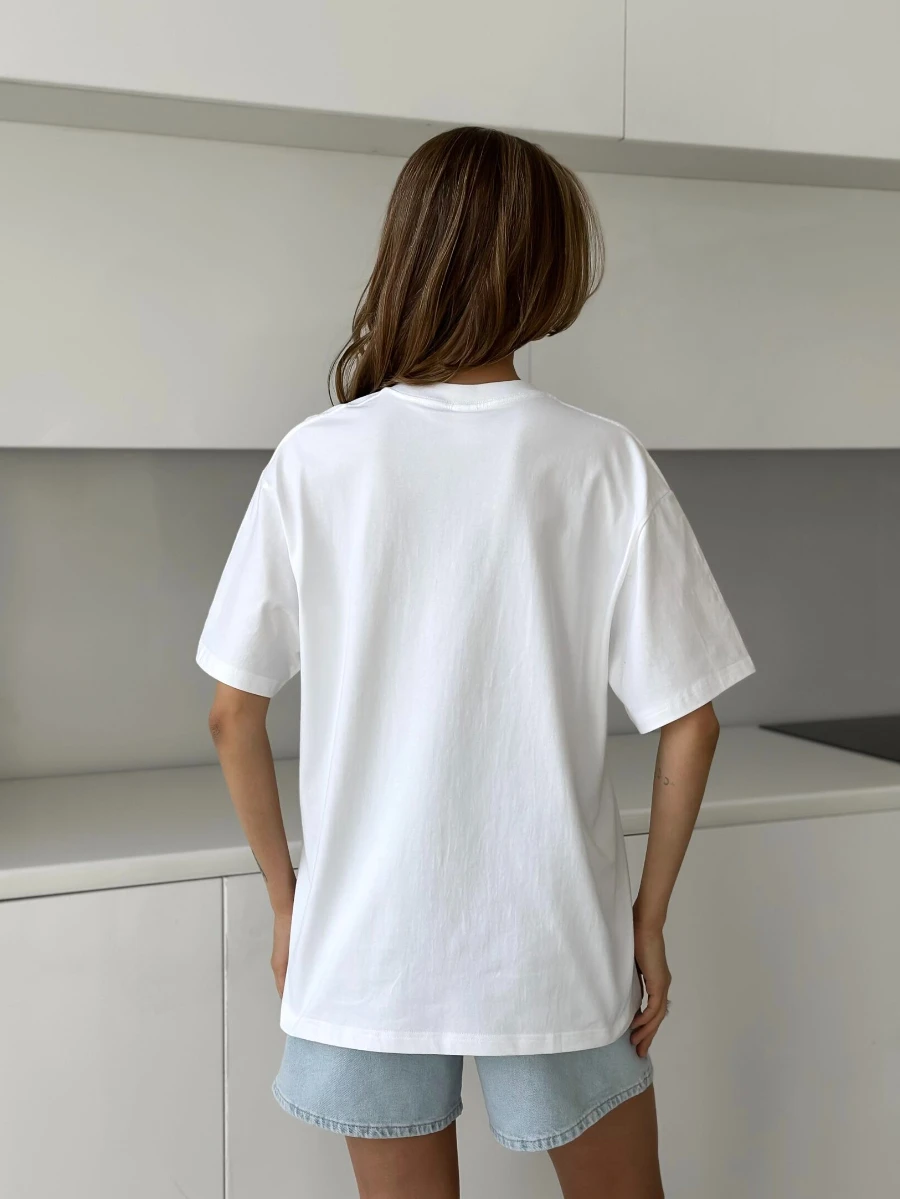 Sumuyoo 100% القطن المرأة عادية تي شيرت مطبوع المألوف قصيرة الأكمام الطباعة تي شيرت الهيب هوب فضفاض #5