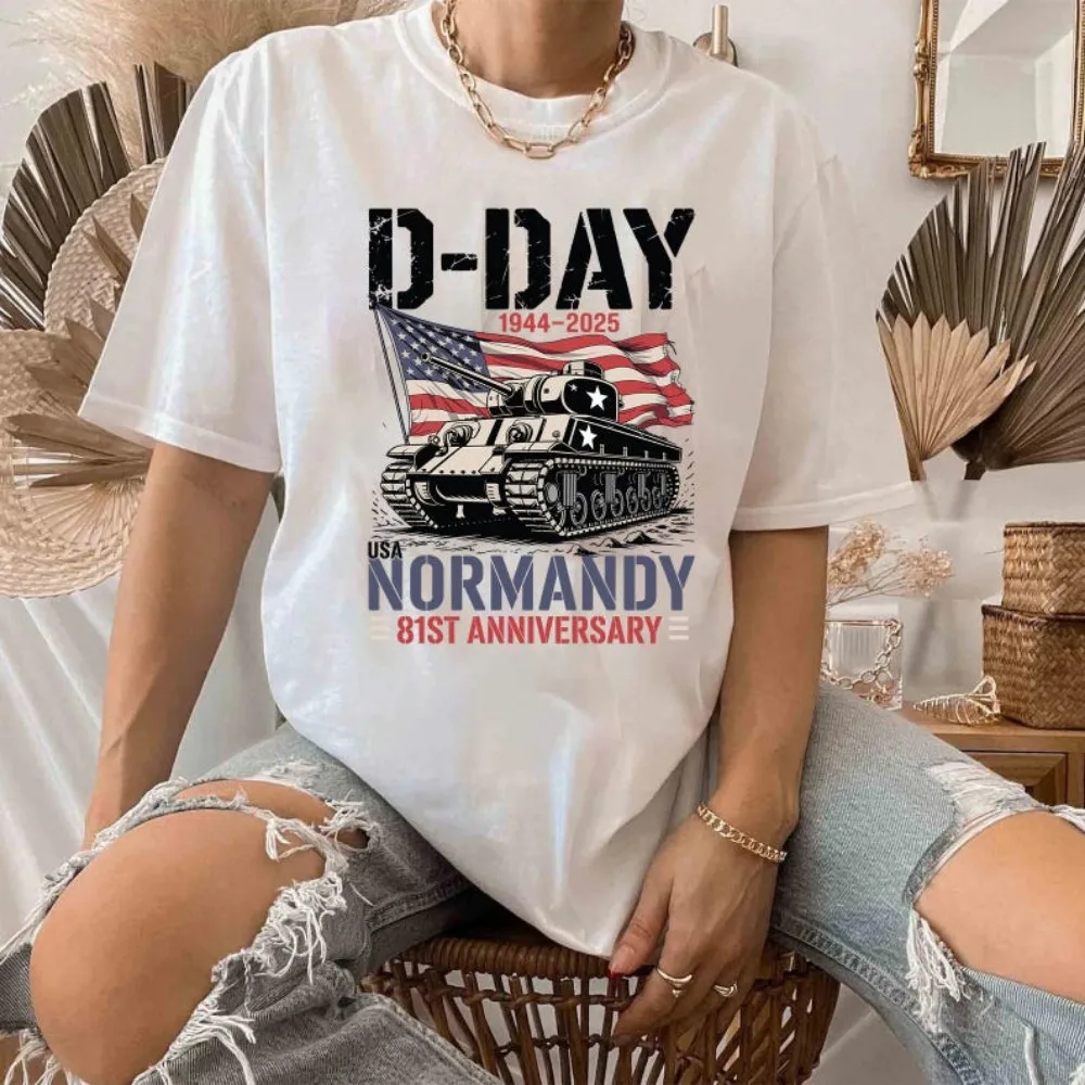 D-Day 2025 Omaha Beach الذكرى الثامن عشر تحية البلوز D-Day 80 Svg لعملية القمصان أفرلورد 1944 D-Day Tops