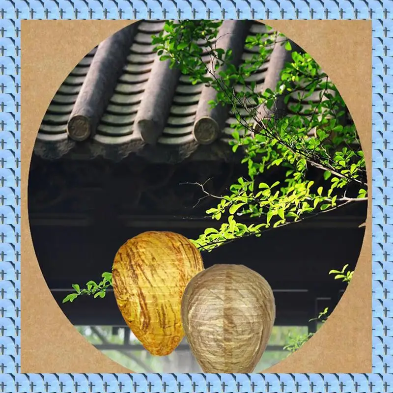 

NOCM Wasp Nest Bait, Hanging Wasp Deterrent Wasp Trap Fake Wasp Nest Bait For Home And Garden Outdoor Wasp Deterrent Easy Instal