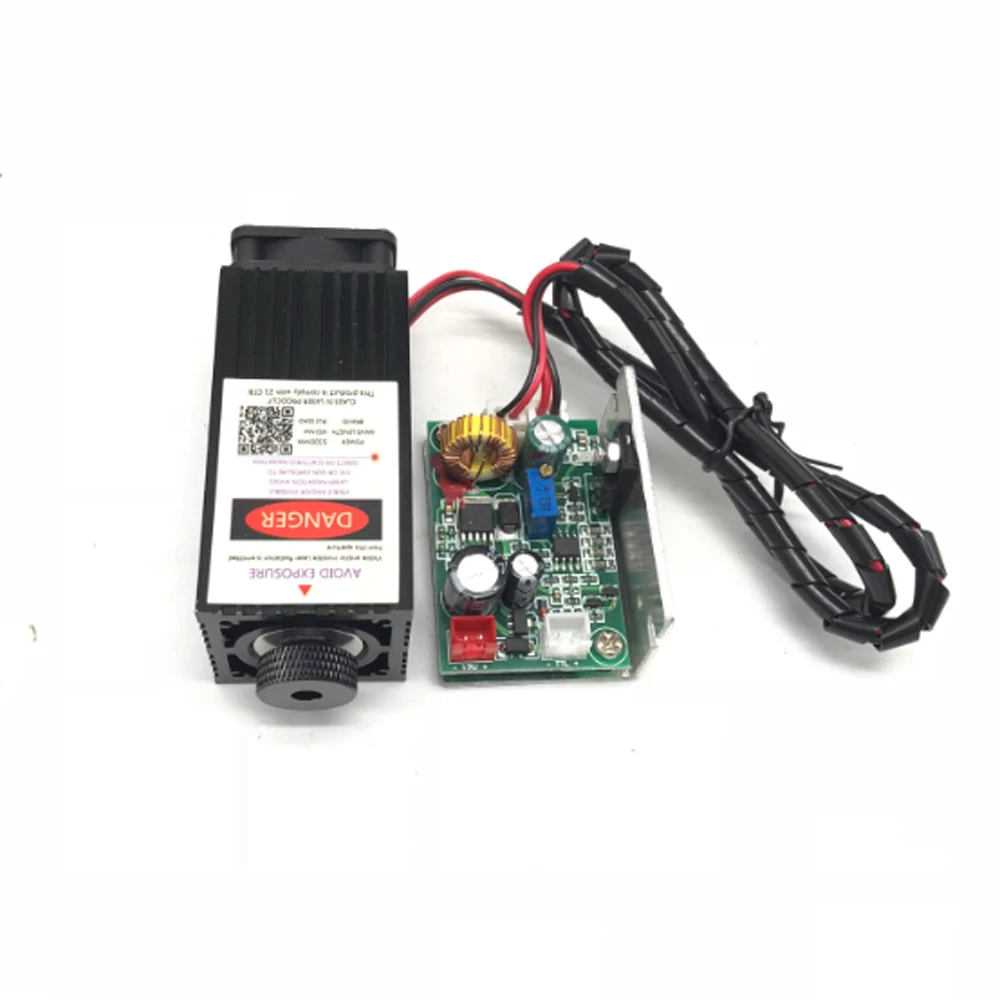 High Power 12V 450nm Laser Module Blue Laser Engraving Machine Accessories w / TTL Styles Optional
