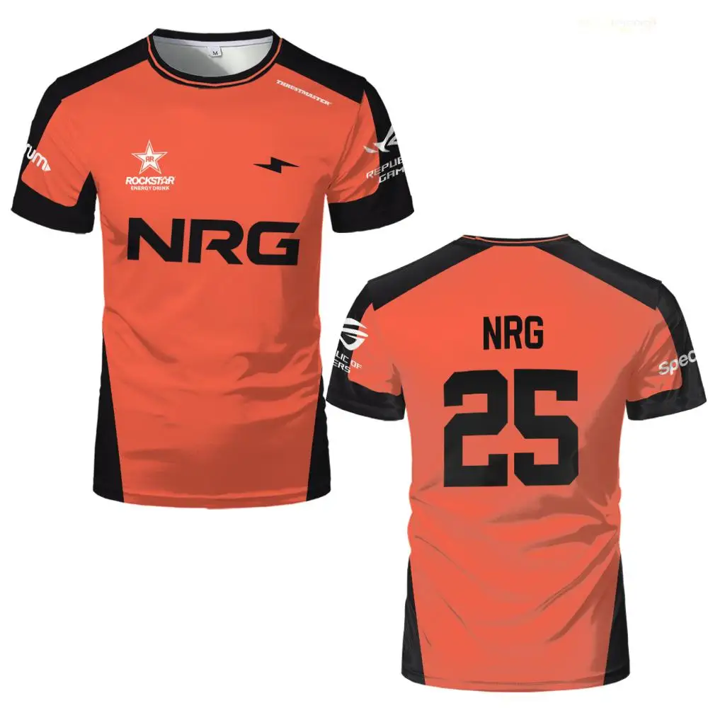 2025 NRG Esports Surge Jersey Valorant Champions Paris Training Uniform Men's And Women's Fan Customizable Short-Sleeve T-Shirts