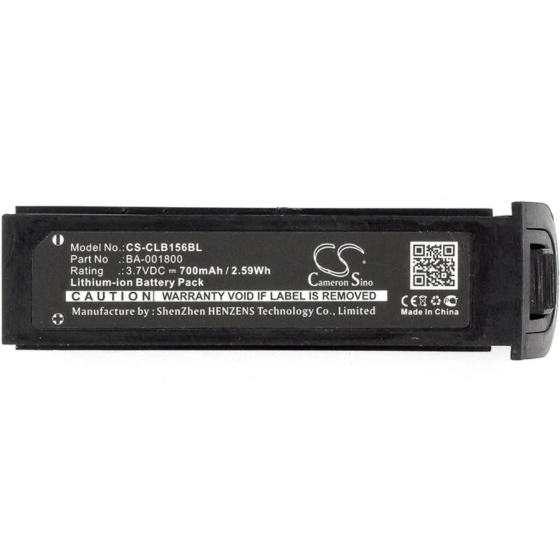 CS CipherLAB Barcode Scanner Battery for CipherLAB 1560 1562 1564 Fits BA-001800 KB1A371802963 700mAh / 2.59Wh Li-ion 3.70V