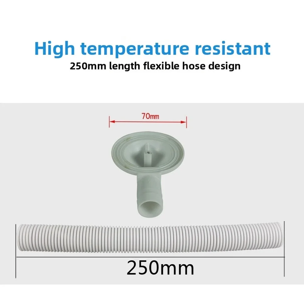 Kitchen Sink Overflow 70mm Overflow Drain Sink Overflow Replacement Side Drainage Outlet PP Plastic Construction