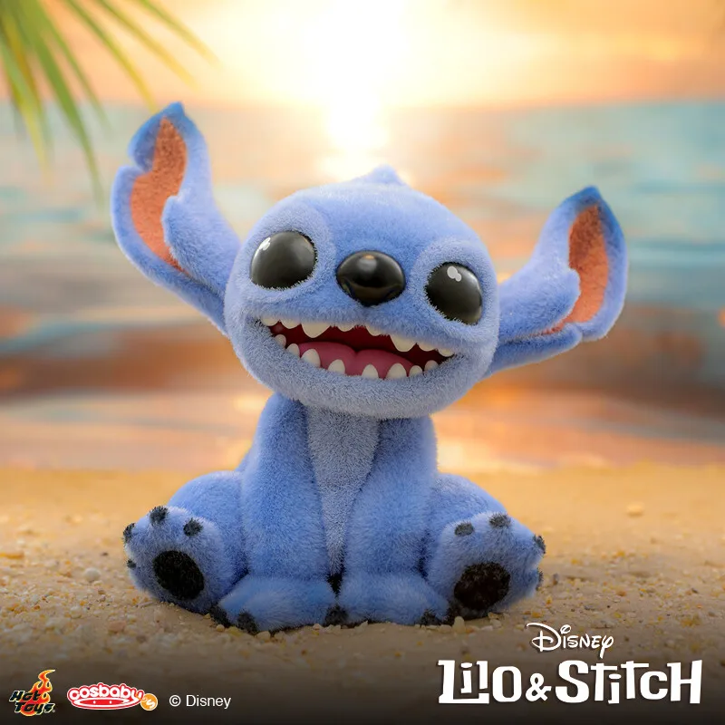 Hottoys Disney Lilo & Stitch Cosbi Mini figura de acción de Anime Cosb1132 1133 Say Hello Sitting Stitch periférico modelos coleccionables