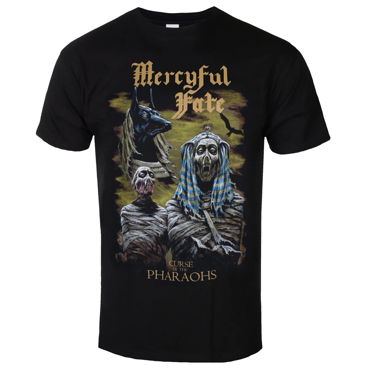 Mercyful Fate Men's and Women's T-shirt Evil Melissa 40th Anniversary Skull Mummy American Retro Street Short Sleeve Top