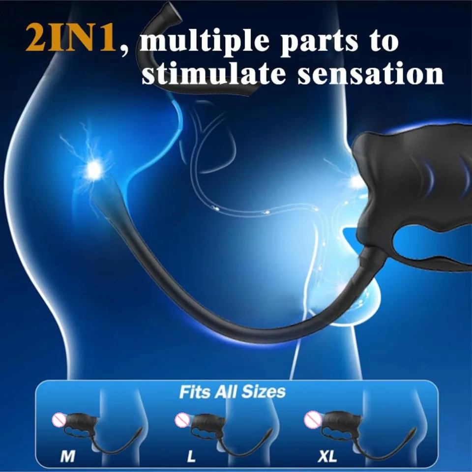 Masseur de Prostate vibrant manchon de pénis anneau de coq prolongateur de pénis vibrateur Stimulation jouet sexuel adulte pour hommes retarder l'éjaculation