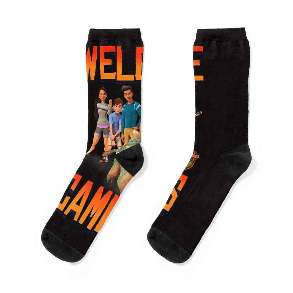 Jurassic World Camp Cretaceous Welcome Campers Group T Shirt Socks Climbing hip hop Women Socks Men's