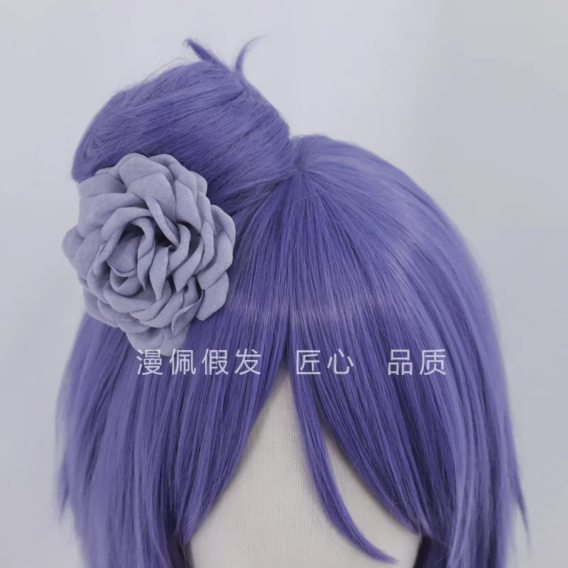 Manpe Real Action Xiao Nan cos парик вырезанный на лице короткая сломанная челка + сумка для волос + заколка с цветком Хэллоуин костюм парик реквизит