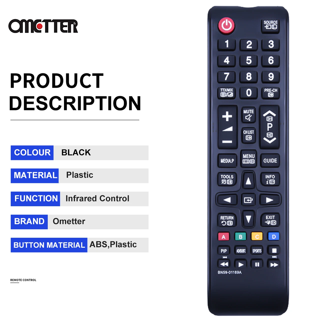 Novo BN59-01189A para samsung tv controle remoto bn5901189a t22e390 l22d390ew l24d390ew fernbedienung