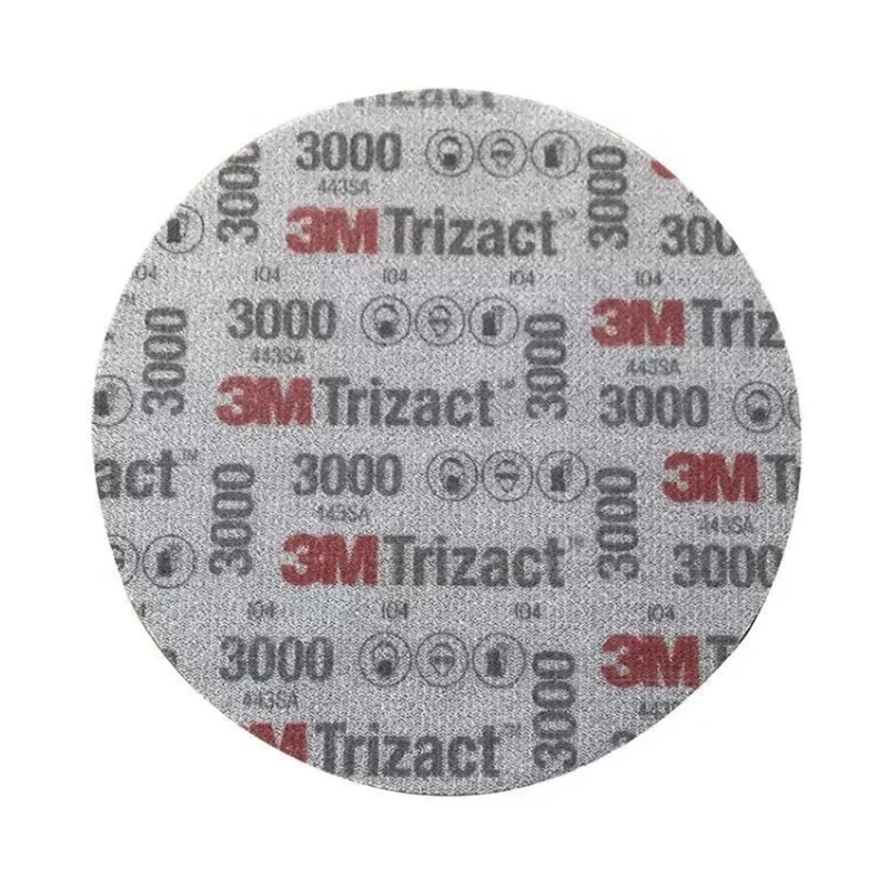 3M 02085 6 بوصة 3000 حصى الرطب الجاف الصنفرة جولة الرطب الرملي كتلة لينة جلخ الإسفنج الوسادة القرص Trizact تلميع الصنفرة الإسفنج