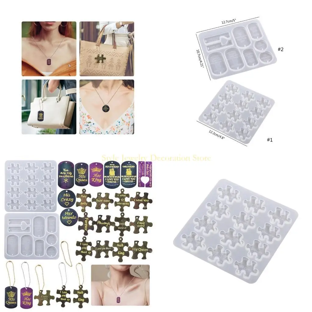 

D46E Ароматерапевтическая таблетки Силиконовая форма головоломки формы смола плесень эпоксидная смола Клавичная чар