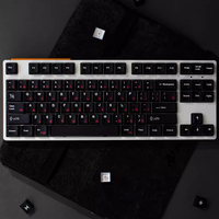 GMK WoB Red Cyrillic Black and White Red Keycap Japanese 131 Keys Cherry Original Factory Height PBT Sublimation