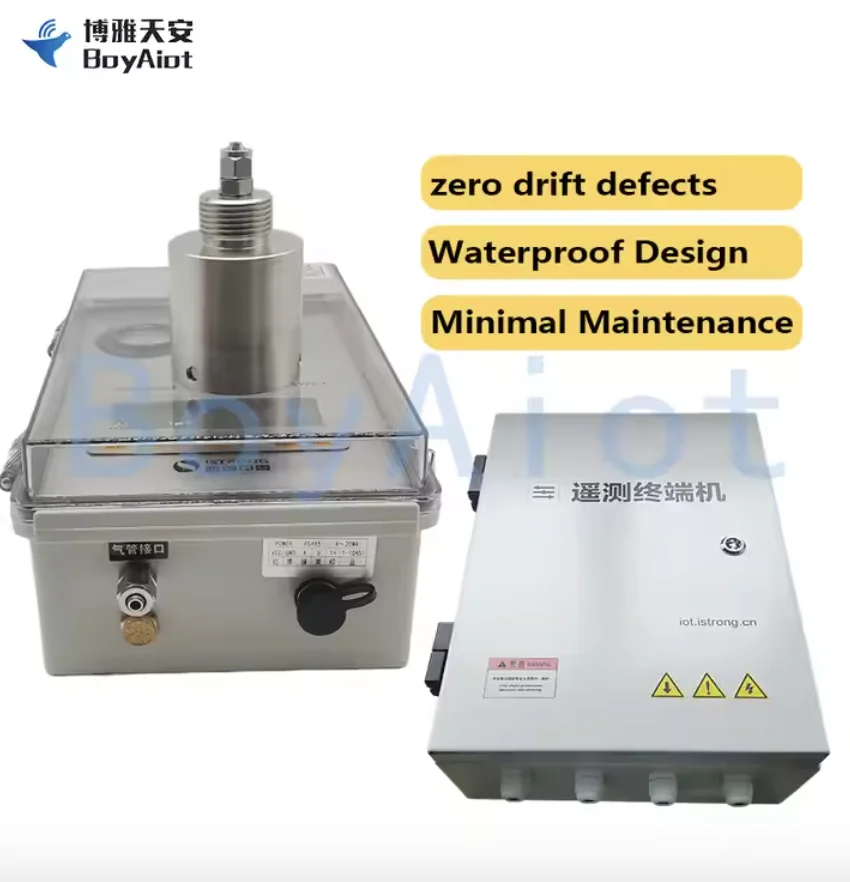 BoyAiot IP68 Industrial,RS485 Output for River Hydrology Water Conservancy Monitoring, Bubble Pressure Level Sensor