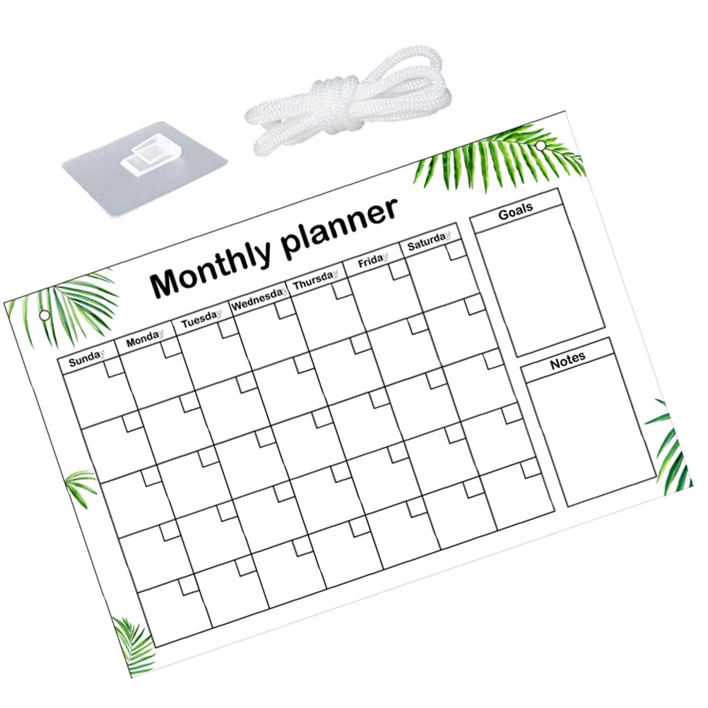 Acrylic Monthly Planning Note Board Refrigerator Weekly Planner Creative Dry Erase