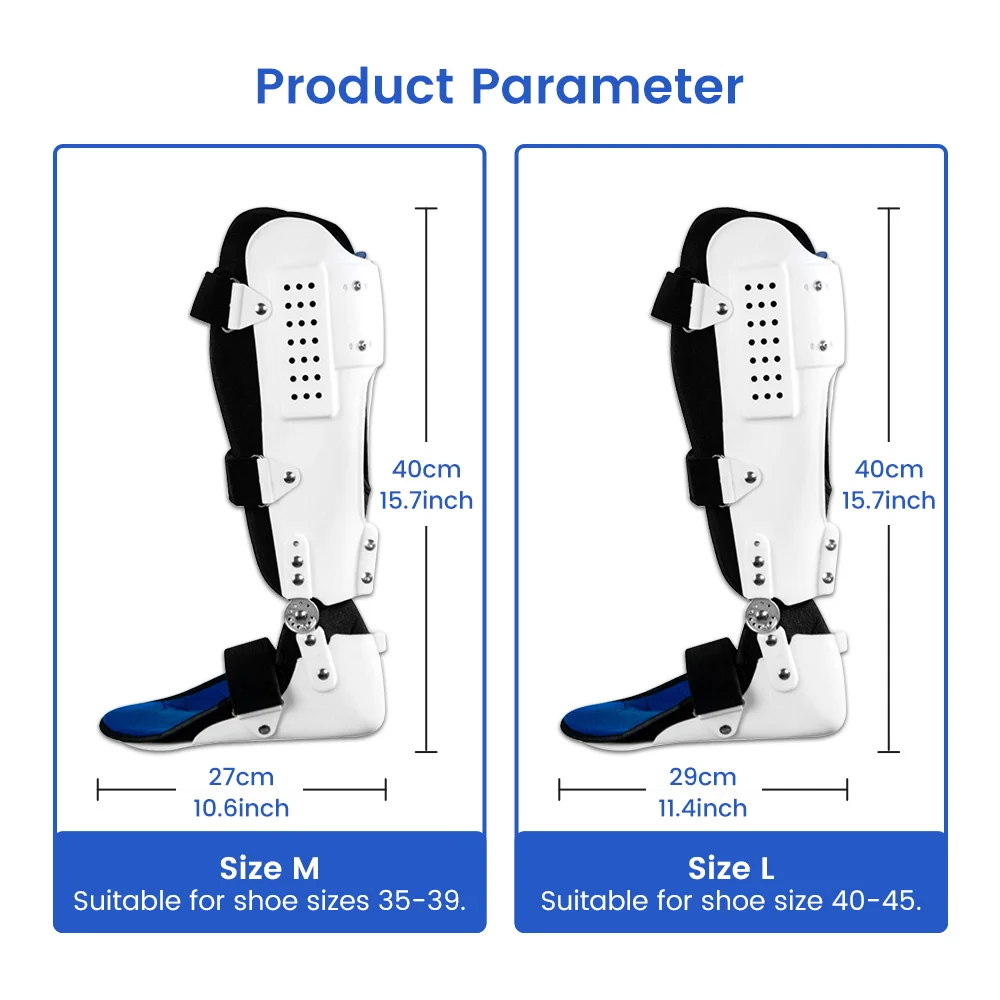 Adjustable Ankle Joint Fixation Support Ankle Fracture Fixation Rehabilitation Breathable Medical Foot Support Corrector Tool