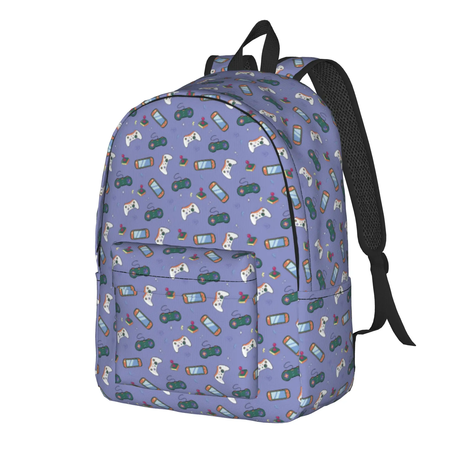 Game Controller Pattern Backpack for Men Women Teenage Student Business Daypack  College Canvas Bags Lightweight