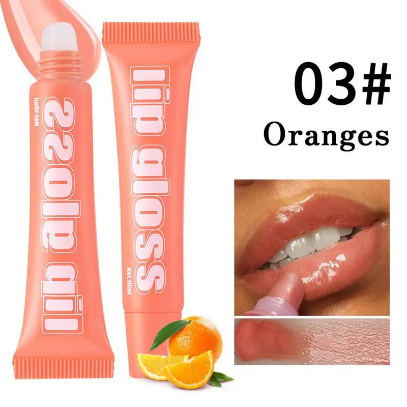 Ensemble de gloss de Jules aux fruits, lèvres sèches, huile de Jules aux fruits, hydratant repulpant, pudding polypeptide, glaçure, 10ml x 8 pièces