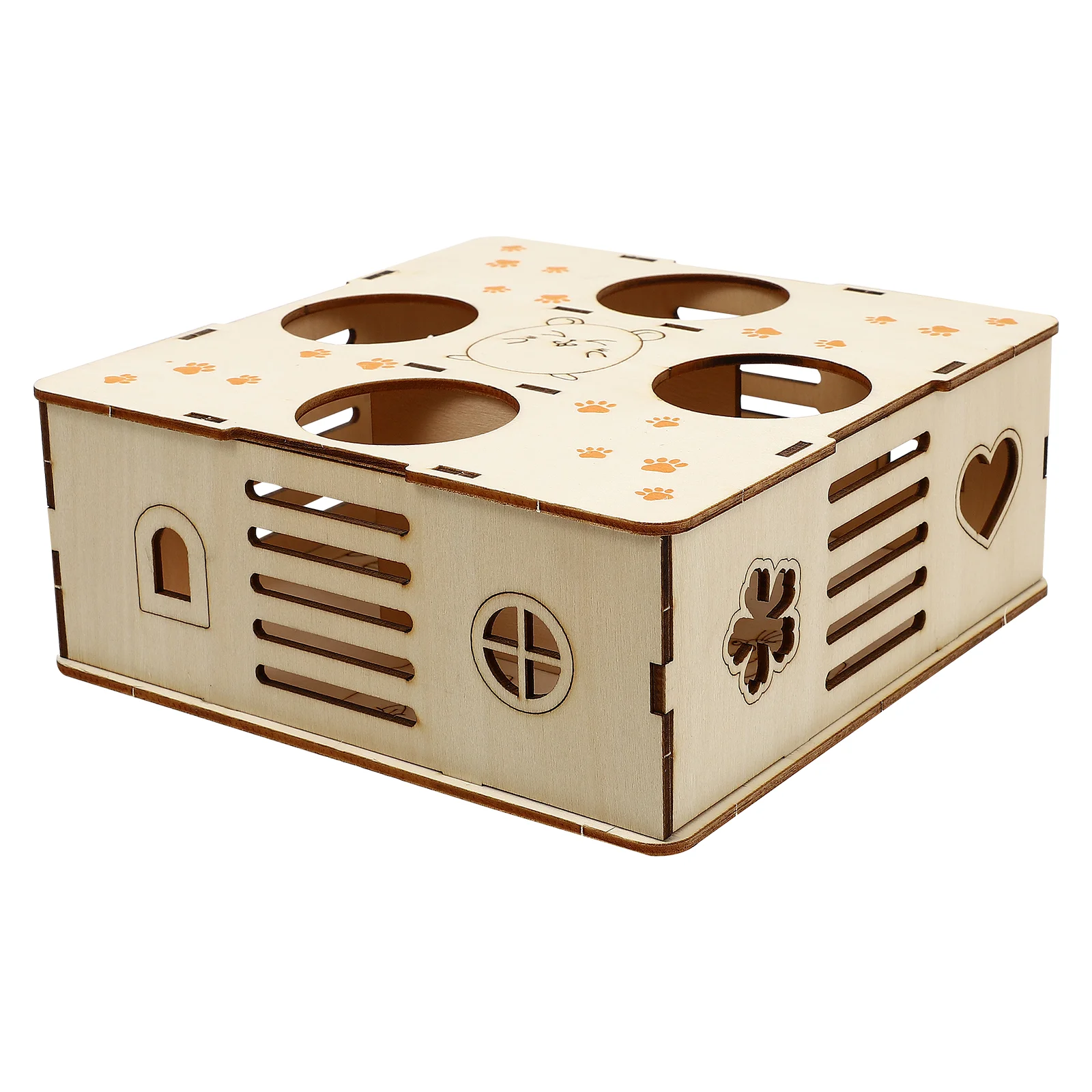 

Hamster Maze Toy Rabbit Castle Toys Pet Mice Tunnel House Natural Accessories Labyrinth Wood for Animal